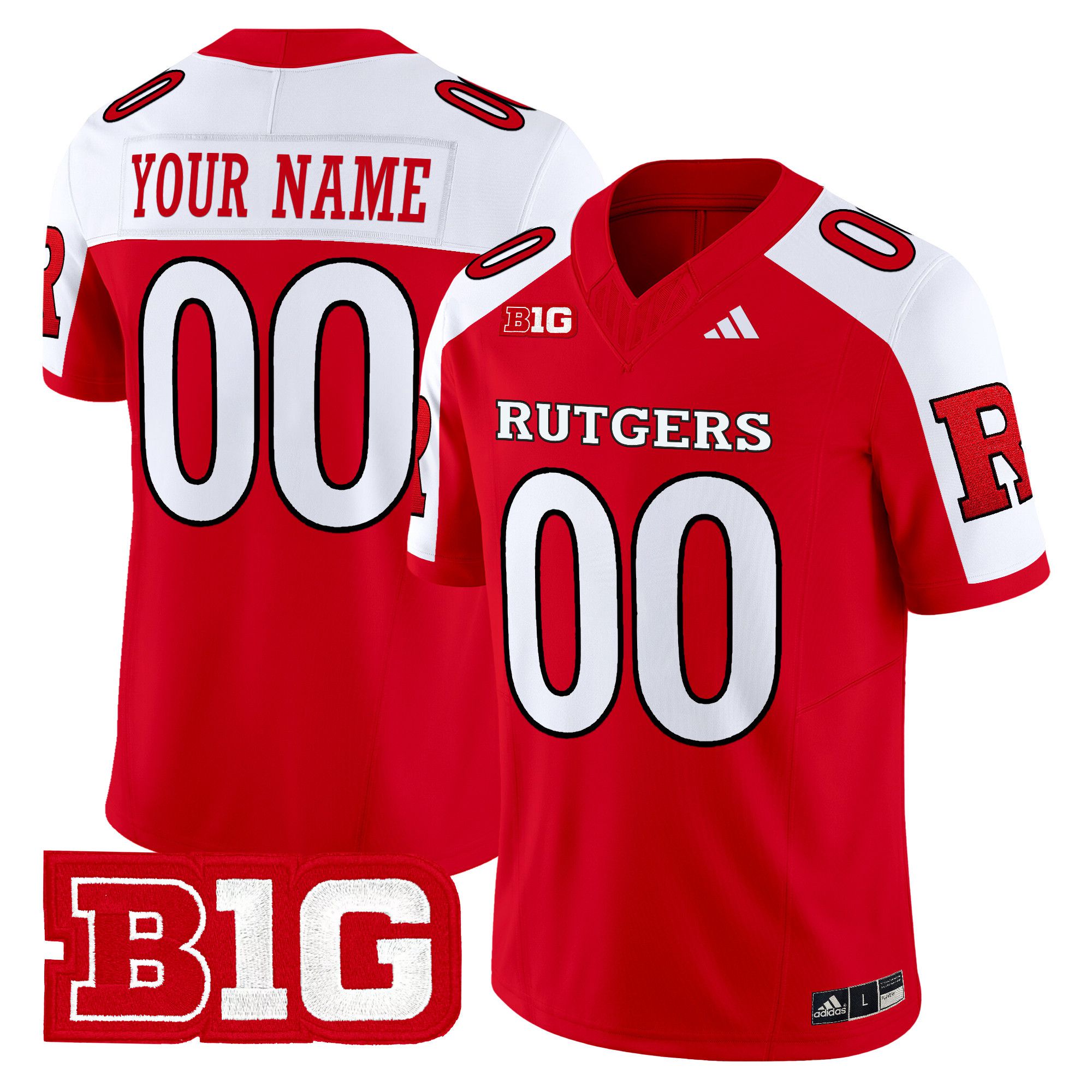 Men Rutgers Scarlet Knights Red 2024 Vapor Limited Custom NCAA Jersey->customized ncaa jersey->Custom Jersey